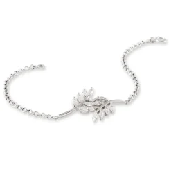 Online Histoire d'Or Bracelet Ble Argent Blanc Oxyde De Zirconium