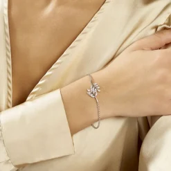 Online Histoire d'Or Bracelet Ble Argent Blanc Oxyde De Zirconium