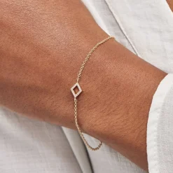 Hot Histoire d'Or Bracelet Brody Plaqué Or Jaune Oxydes De Zirconium