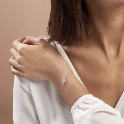 Online Histoire d'Or Bracelet Brunilda Argent Blanc Oxyde De Zirconium