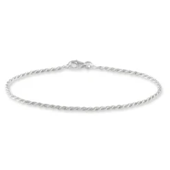 Histoire d'Or Bracelet Cacilda Maille Corde Argent Blanc