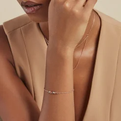 Histoire d'Or Bracelet Camelia Argent Rose Oxyde De Zirconium* Bracelets|Bracelets Fantaisie