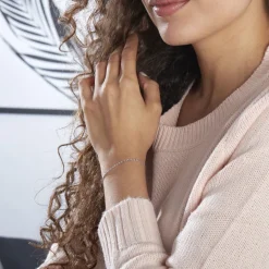 Discount Histoire d'Or Bracelet Capucin Or Blanc Maille Marine Plate