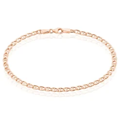 Outlet Histoire d'Or Bracelet Capucin Or Rose Maille Marine Plate or jaune