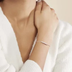 Outlet Histoire d'Or Bracelet Carlie Argent Blanc Oxyde De Zirconium
