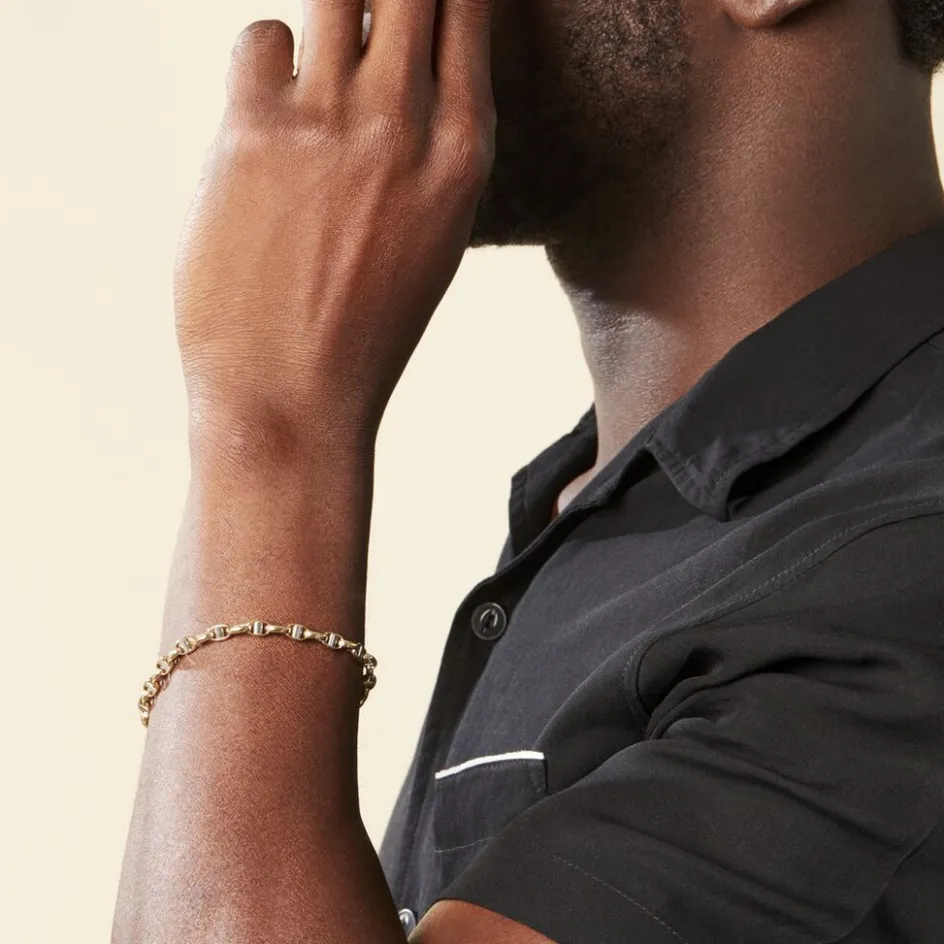 Histoire d'Or Bracelet Carlo Maille Marine Ronde* Bracelets|Bracelets Maille