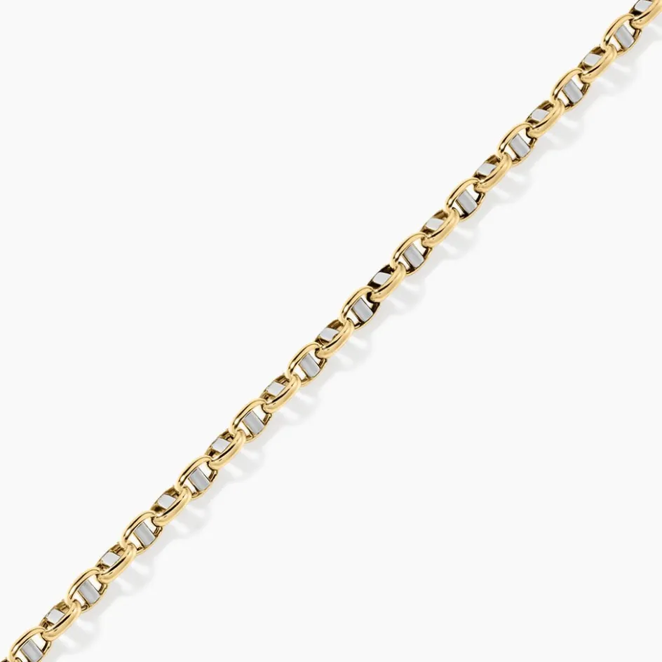 Histoire d'Or Bracelet Carlo Or Bicolore Maille Marine Ronde* Bracelets|Bracelets Maille