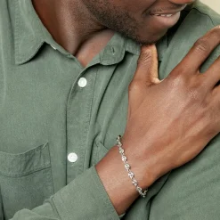 Discount Histoire d'Or Bracelet Carrus Argent Blanc