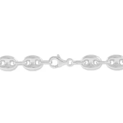 New Histoire d'Or Bracelet Carrus Maille Grain De Cafe Argent Blanc
