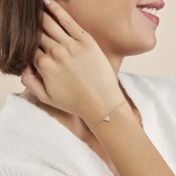 Hot Histoire d'Or Bracelet Cassandre Argent Blanc Oxyde De Zirconium