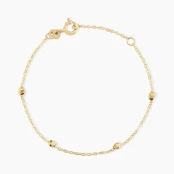 Discount Histoire d'Or Bracelet Chaine Boules Alternees Or Jaune