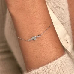 Best Histoire d'Or Bracelet Clothilde Or Blanc Topaze Oxyde De Zirconium or blanc topaze bleu sky