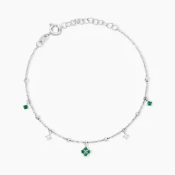 Sale Histoire d'Or Bracelet Clova Argent Blanc Oxyde De Zirconium Pierre De Synthese