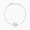 Hot Histoire d'Or Bracelet Court Argent Blanc Ayeline Oxyde De Zirconium