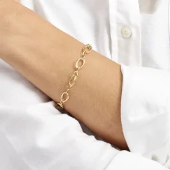 Online Histoire d'Or Bracelet Crepine Or Jaune