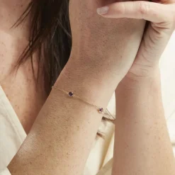 Online Histoire d'Or Bracelet Cressida Or Jaune Amethyste Violet