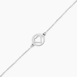 Best Histoire d'Or Bracelet Cuore Argent Blanc