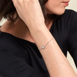 Online Histoire d'Or Bracelet Cyllene Argent Blanc Oxyde De Zirconium