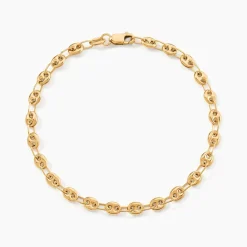 Online Histoire d'Or Bracelet Dami Maille Grain De Cafe or jaune