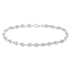 New Histoire d'Or Bracelet Dami Maille Grain De Cafe or blanc