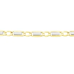 Online Histoire d'Or Bracelet Danae Plaquette Or Bicolore