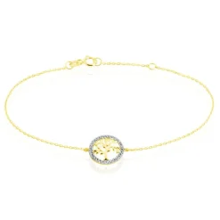 Online Histoire d'Or Bracelet Darell Or Jaune Oxyde De Zirconium