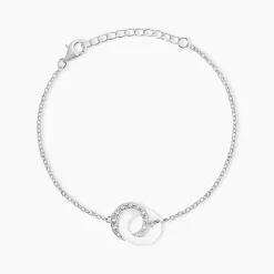 Histoire d'Or Bracelet Dina Argent Blanc Céramique Et Oxyde De Zirconium* Bracelets|Bracelets Fantaisie