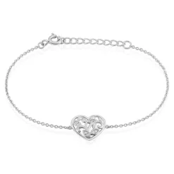 Discount Histoire d'Or Bracelet Douglas Argent Blanc Oxyde De Zirconium