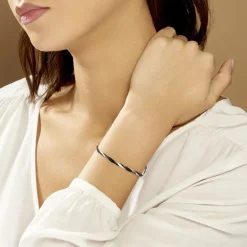 Online Histoire d'Or Bracelet Ehud Argent Bicolore