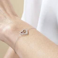 Best Histoire d'Or Bracelet Elansa Argent Blanc Oxyde De Zirconium