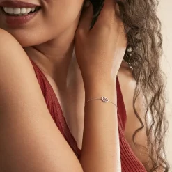 Histoire d'Or Bracelet Eliana Or Blanc Amethyste Et Oxyde De Zirconium* Bracelets