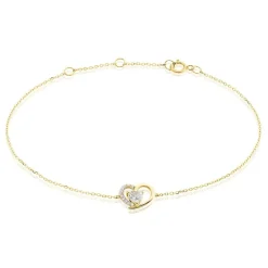 Discount Histoire d'Or Bracelet Eliana Or Jaune Topaze Oxyde De Zirconium or jaune topaze bleu sky