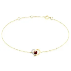 Histoire d'Or Bracelet Eliana Or Jaune Rhodolite Oxyde De Zirconium* Bracelets