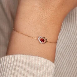 Histoire d'Or Bracelet Eliana Or Jaune Rhodolite Oxyde De Zirconium* Bracelets