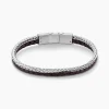 Outlet Histoire d'Or Bracelet Elio Acier Blanc