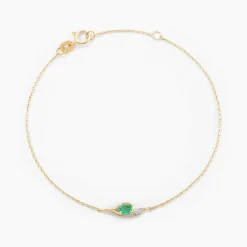 Histoire d'Or Bracelet Emotion Or Jaune Emeraude Diamant* Bracelets