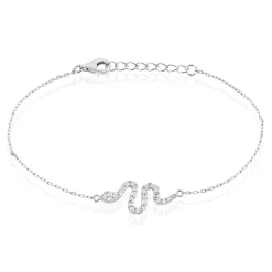 Discount Histoire d'Or Bracelet Eponine Argent Blanc Oxyde De Zirconium