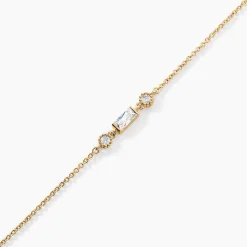 Online Histoire d'Or Bracelet Estela Plaque Or Jaune Oxyde De Zirconium