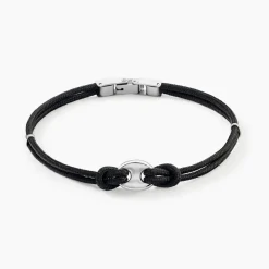 Discount Histoire d'Or Bracelet Fabrice Acier Blanc