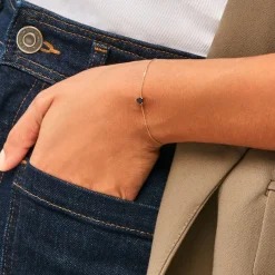 Sale Histoire d'Or Bracelet Gathbiyya Or Jaune Saphir