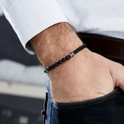 JOURDAN Bracelet Genaelleae Acier Blanc Agate* Bracelets|Bracelets Fantaisie