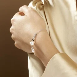 Best Histoire d'Or Bracelet Giacobbe Argent Blanc Perle De Culture