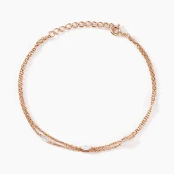 Discount Histoire d'Or Bracelet Giulette De Zirconium argent rose oxyde