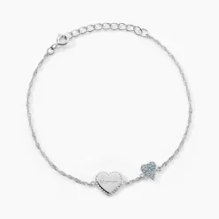 Online Histoire d'Or Bracelet Gloria Argent Blanc Oxyde De Zirconium