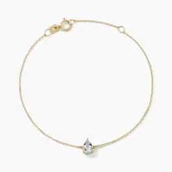 Outlet Histoire d'Or Bracelet Goutte Or Jaune Topaze or jaune topaze bleu