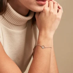 Outlet Histoire d'Or Bracelet Hawai Argent Blanc