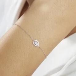 Hot Histoire d'Or Bracelet Hildana Or Blanc Oxyde De Zirconium