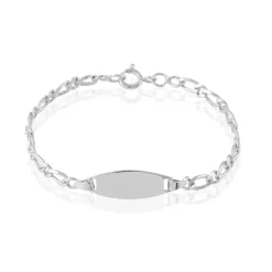 Histoire d'Or Bracelet Identité Anilo Argent Blanc* Bijoux Personnalisés|Bracelets