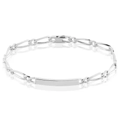 Histoire d'Or Bracelet Identité Anilo Argent Blanc* Bijoux Personnalisés|Bracelets