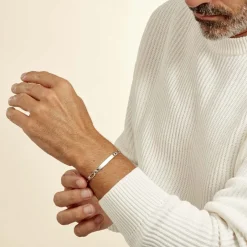 Histoire d'Or Bracelet Identité Anilo Argent Blanc* Bijoux Personnalisés|Bracelets